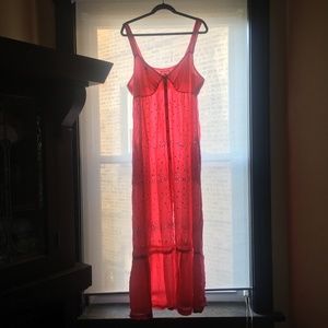 Johnny Was maxi dress with pockets watermelon pink